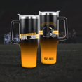 thumbnail image 6 of Pittsburgh Tumbler Cup - Pittsburgh Gifts for Men - 40 OZ Insulated Stainless Steel Coffee Travel Mug with Lid and Straw, 6 of 6