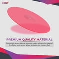 thumbnail image 3 of Acrylic Turntable Mat,11.75” Platter Slipmat for 12" Vinyl Record Players, Antistatic, Noise-Reducing Design for Enhanced Sound Quality and Tighter Bass, (Lit_Red Slipmat), 3 of 7