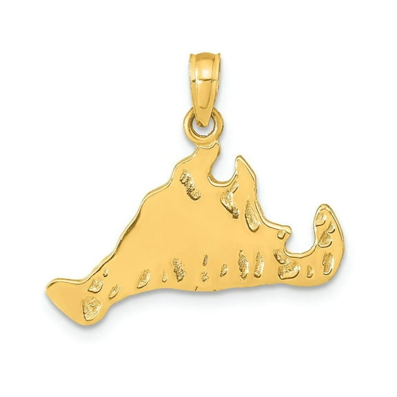 FJC Finejewelers 14k Yellow Gold Martha's Vineyard Island Charm