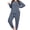 F1-Navy Blue, variant on SHOWMALL Women's Plus Size 2 Piece Lounge Set Long Sleeve Top and Drawstring Jogger Pants Sweatsuit with Pockets