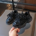 thumbnail image 6 of huajiao Toddler Kids Chunky Sneakers Fashion Platform White Leather Casual Dad Shoes Comfortable Wedge Walking Sport Sneakers, 6 of 6