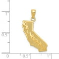 thumbnail image 3 of Real 14kt Yellow Gold CALIFORNIA State Map Pendant; for Adults and Teens; for Women and Men, 3 of 3