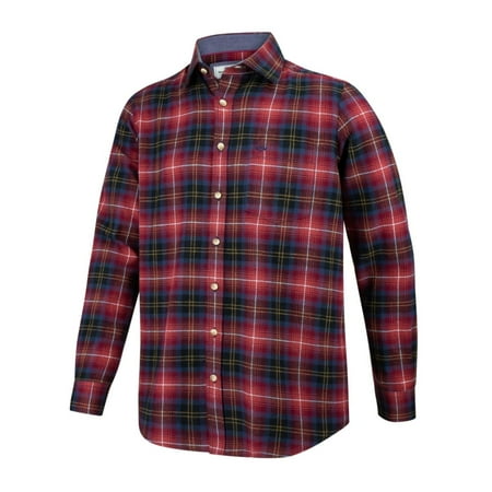 

Hoggs of Fife Pitmedden Flannel Shirt - Rust Check XXX-Large Red