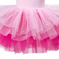 thumbnail image 5 of ITSAME Girls Ballet Dance Dress, Leotards Spaghetti Strap Puffy Tulle Kids Fashion Shiny Ballet Tutu Dress Pink 4-5T, 5 of 5