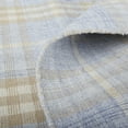 thumbnail image 5 of Feizy Jemma Transitional Plaid, Blue/Brown/Ivory, 2'6" x 8' Runner Stain Fade Resistant Handmade Rustic Floor Rug for Living room Bedroom, 5 of 7