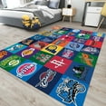 thumbnail image 3 of Dreammotif Basketball Teams Logos Rug, Colorful Modern Area Rug, Game Room Decor, Bedroom Decor For Teens, Large Living Room Rug, 3 of 8
