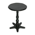 thumbnail image 6 of Dining Tables 15.75 inch Round Small End Table, Wooden Pedestal Side Coffee Tables, Vintage Accent Nightstand for Living Room, Bedroom, Entryway (Black),Coffee Tables, 6 of 7