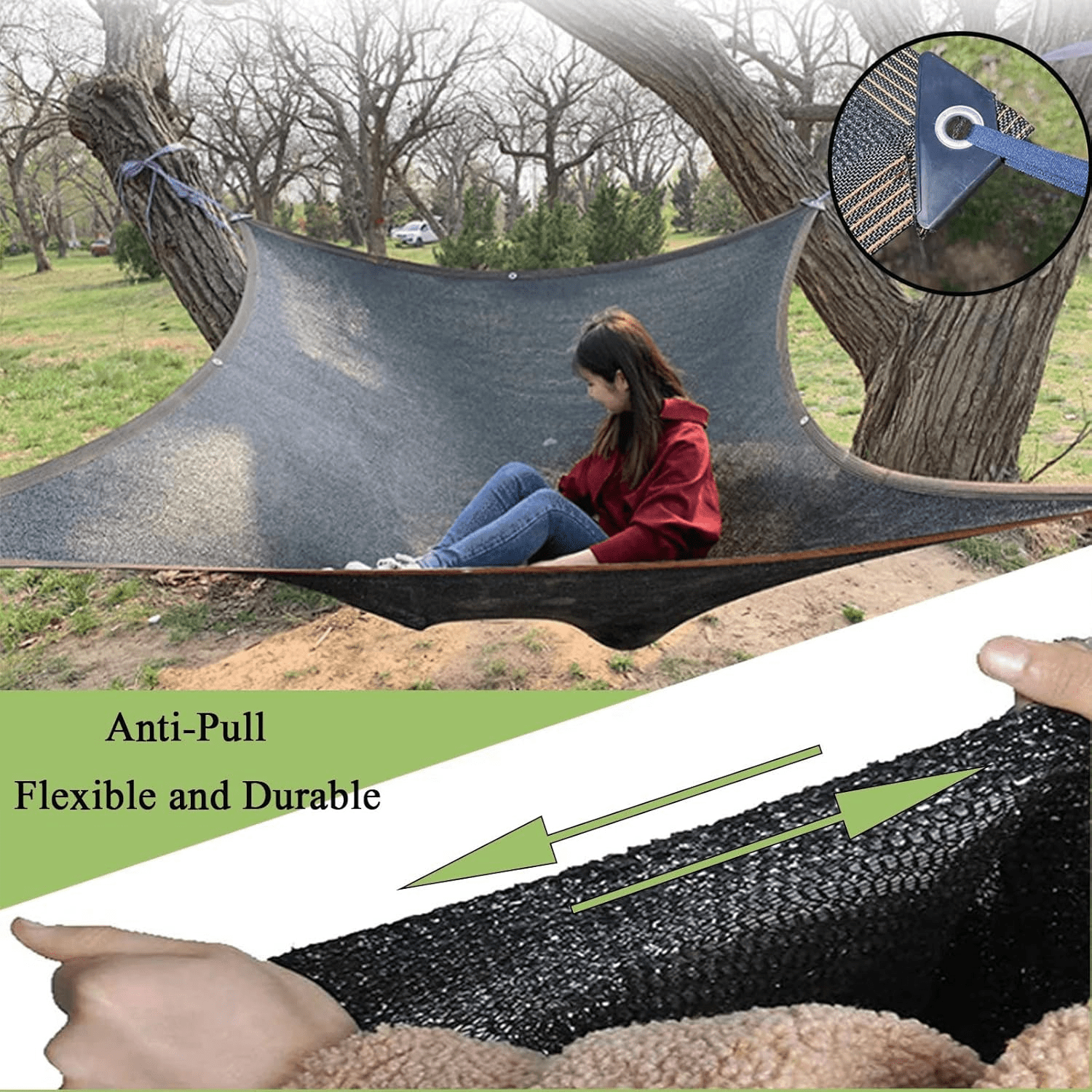 Garden 70% Shade Cloth, 10 x 20 FT Shade Mesh Tarp with Reinforced Grommets, Black Outdoor Sunblock Shade Cloth Cover for Plants, Greenhouse, Patio, Chicken Coop, Tomatoes Sun Shade Net