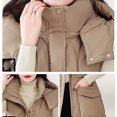 thumbnail image 4 of UPPADA Puffer Vest for Women Long Down Hooded Vest Womens Sleeveless Zip up Jacket Winter Thick Padded Coats with Pockets Ski Jacket Women Waterproof Green Khaki,XL, 4 of 9