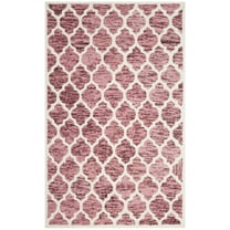 Safavieh Himalaya Carmella Distressed Wool Area Rug, Red/Ivory, 5' x 8'
