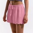 thumbnail image 4 of zbxnLI Women's Pajama Shorts Elastic Waist Casual Lounge Shorts Comfy Pj Bottoms Sleep Shorts, 4 of 7