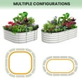 thumbnail image 3 of GloryStar Durable Raised Garden Bed, 8x2x1 ft Galvanized Steel Planter Box with Open Base for Gardening, 3 of 8