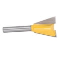 thumbnail image 1 of 1/4 Router Bit Dovetail Router Bits 14 Shank Dovetail Shape Wood Grooving Cutter Sharply Efficient Woodworking Router Bit, 1 of 8
