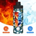 thumbnail image 5 of Picia Sweet Dream Lamb Pattern Water Bottle 18 oz Stainless Steel Insulated Bottles With Handle Leak Proof Gym Sport Water Jug BPA-free insulated kettle For Men Women Adults, 5 of 7