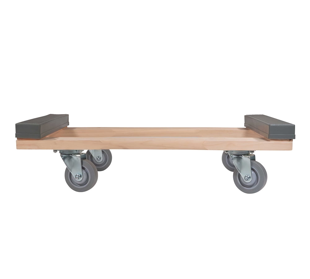 32"x18" Chicago Style 4 Wheel Dolly - 1000 lbs Capacity - Furniture Moving Cart Dolly for Transport & Carrier - Heavy Duty Caster Dolly Movers with Non Marking Wheels