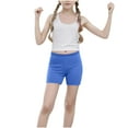 thumbnail image 5 of Delliss Kids Girls Cotton Bike Shorts Solid Sports Activewear Dance Bottoms Fashion Shorts 5-14 Years, 5 of 9