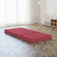 thumbnail image 5 of Pink Foldable Mattress, Modern Feminine Zigzag, 74.8" x 35.4", Burgundy Ruby Coral, by Ambesonne, 5 of 6