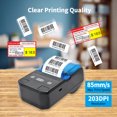 thumbnail image 2 of Portable 58mm Thermal Label Maker Wireless BT Mini Label Printer Barcode Printer with Rechargeable Battery Compatible with Android iOS Windows for Retail Clothing Jewelry Price Tag Warehouse Label, 2 of 8