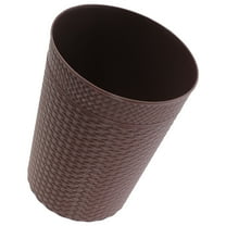 ifundom Rattan Woven Trash Can for Bedroom and Living Room, Indoor Decorative Waste Basket, 1 Piece