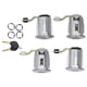 thumbnail image 1 of Cilindro de barril de cerradura de puerta, 4 Uds., con 2 llaves, 252522, apto para Citroen Berlingo/Xsara/Xsara Picasso, 1 of 14