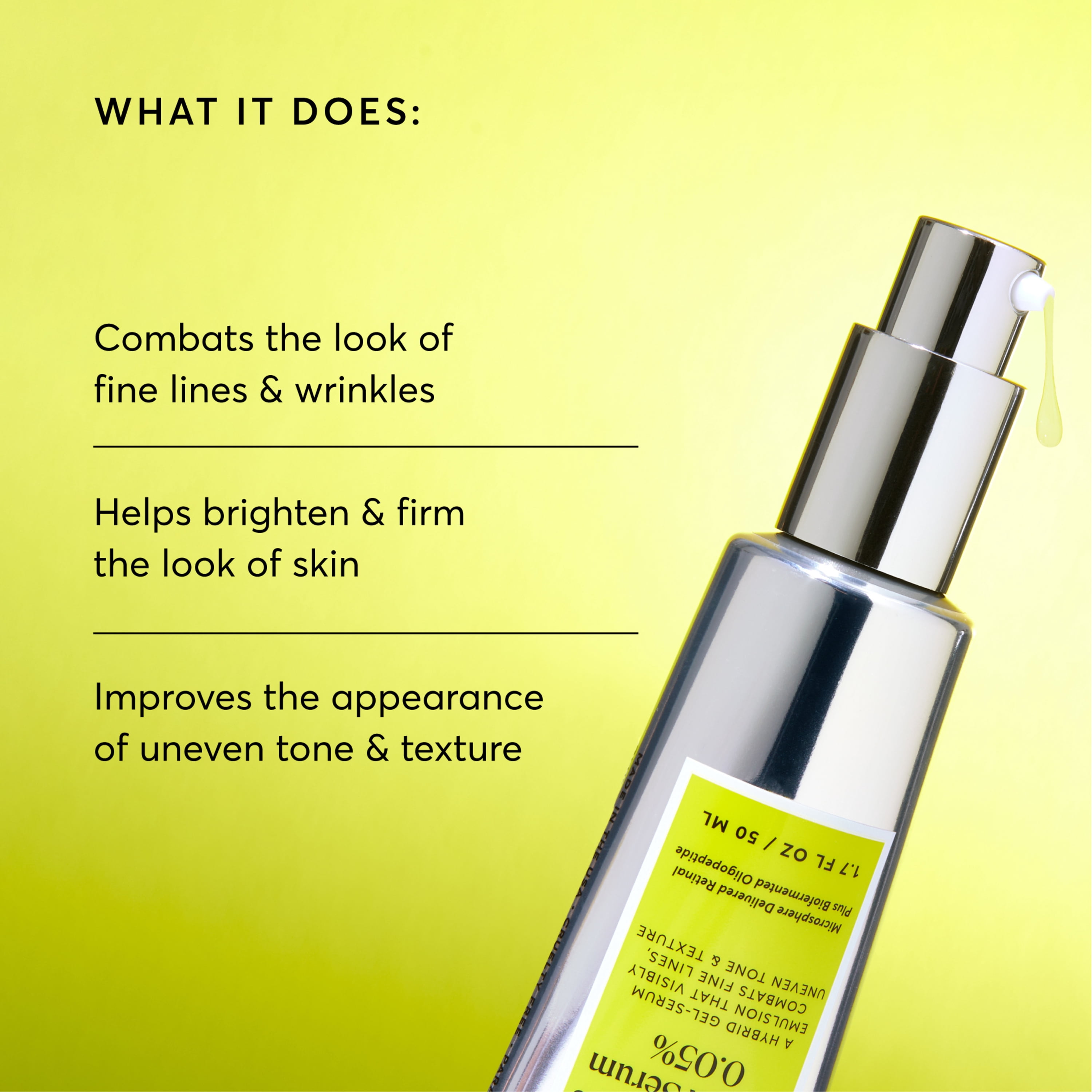 Naturium Retinaldehyde Cream Serum 0.05%, Advanced Anti-Aging & Smoothing Face & Skin Care, 1.7 fl oz
