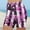 Purple, variant on LEBONYARD Women's Casual High Rise Drawstring Shorts,Women's Shorts for a Cool Summer Day,Women's Independence Day High-waisted Summer Print Leggings Beach Shorts Blue XL