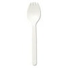 Dixie CMP21C Plastic Tableware, Mediumweight, Fork/Spoon Combo, White, 1000/Carton