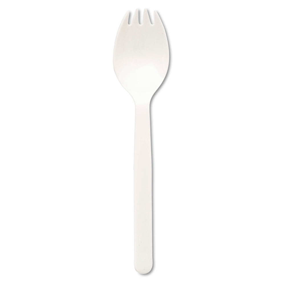 Dixie CMP21C Plastic Tableware, Mediumweight, Fork/Spoon Combo, White