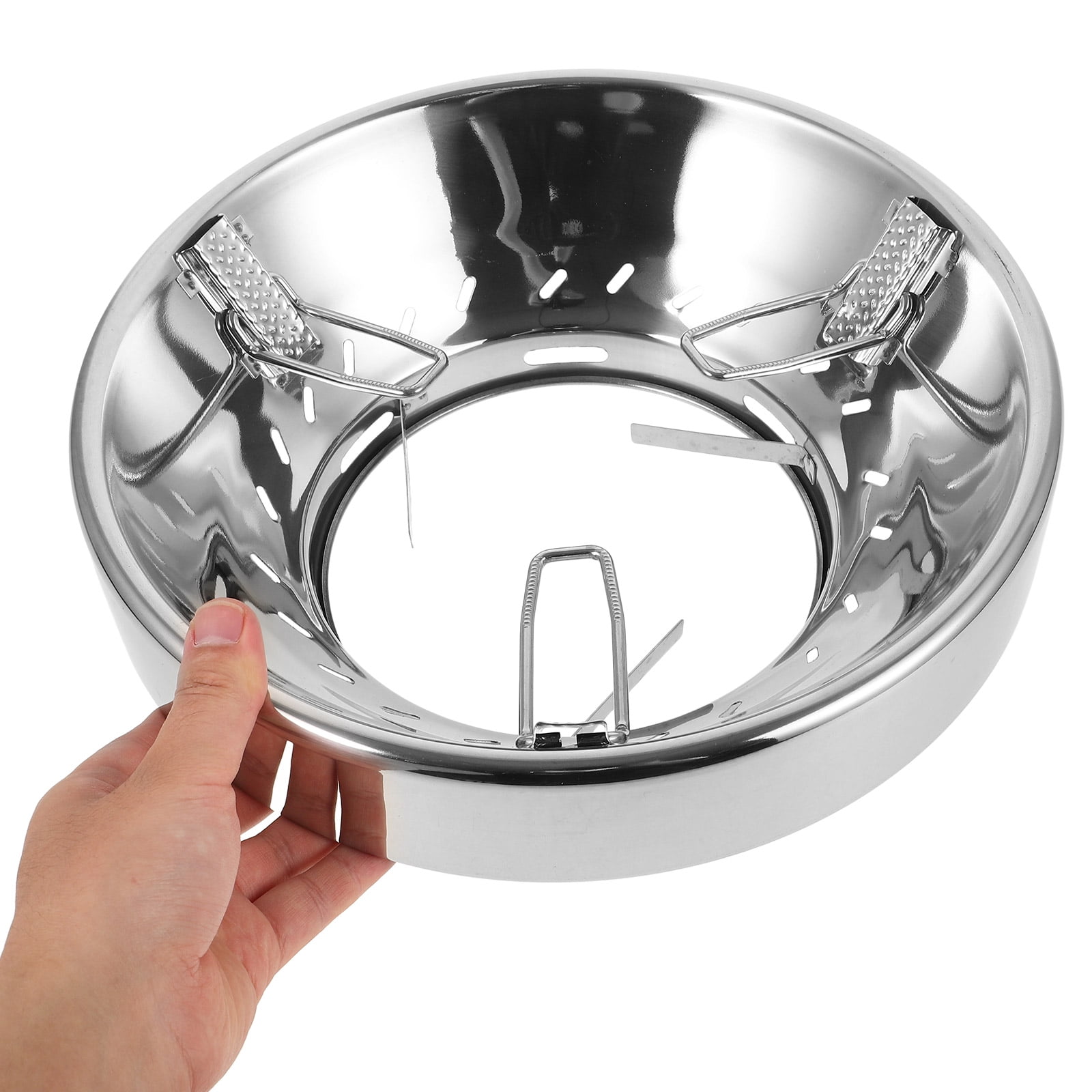 AURARMLET Windproof Stainless Steel Wok Easy Install Kitchen Accessory