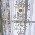 thumbnail image 4 of Olive Green Chocolate Brown Embroidery Stitching Velvet Gilt Curtains for Living Room Bedroom French Window Villa Customized, 4 of 5