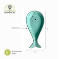 thumbnail image 2 of Fox Run Whale Spoon Rest, Cute Ceramic Spoon and Spatula Rest for Kitchen Counter, 2 of 6