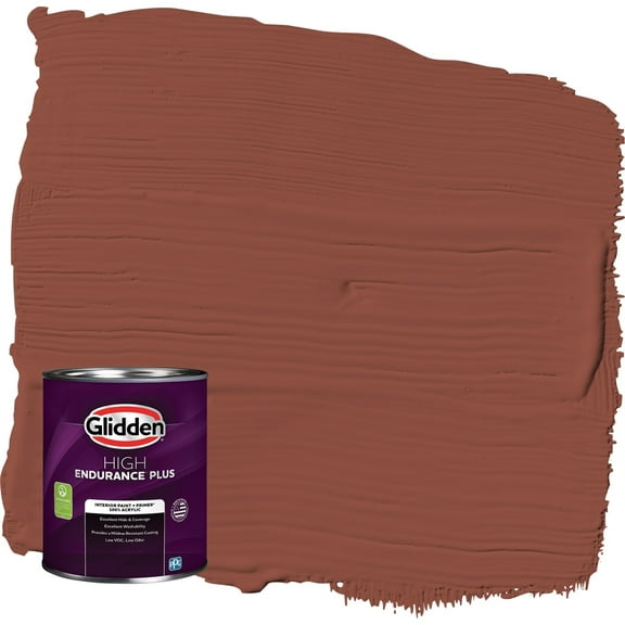 Glidden HEP Baked Bean / Red Semi-Gloss Interior Paint with Primer, 1 Quart