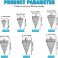 thumbnail image 4 of MesaSe Pyramid Sinkers 4 Pack 32 oz Fishing Weight for Saltwater Surf Gear Tackle, 4 of 7