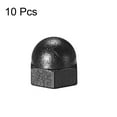 thumbnail image 3 of Tuercas de cabeza acorn de nylon negro M4 para tornillos y pernos, 10 piezas, 3 of 3