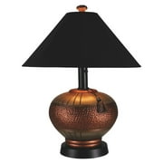 Patio Living Concepts Phoenix Copper Outdoor Table Lamp with Black Sunbrella Shade