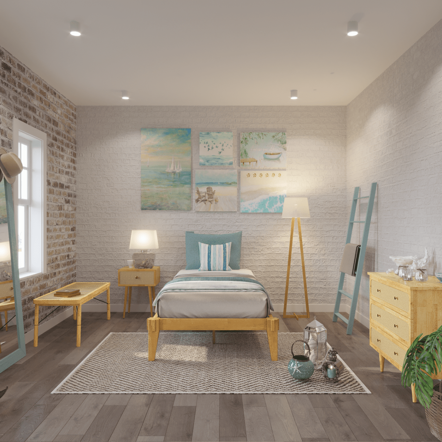 Bme Chalipa 14” Twin Bed Frames Wood Platform Bed Frame Twin Size Wood Slat Support Bed