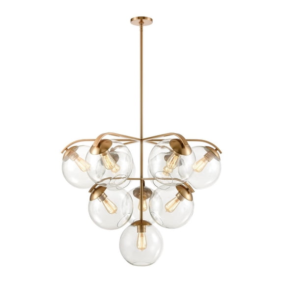 Elk Lighting 32354/10 Collective 10 Light 36" Wide Chandelier - Brass