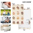 thumbnail image 6 of Yayeee 2 Pack Hand Towels for Bathroom 100% Cotton 16" x 28" Soft Absorbent Kitchen Towel, Red Cakes, 6 of 7