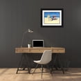 thumbnail image 3 of Schneider, Sigur 32x25 Black Ornate Wood Framed with Double Matting Museum Art Print Titled - Beach Chairs II, 3 of 4