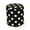 Black, variant on Majestic Home Goods Large Polka Dot Indoor Ottoman Pouf