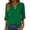 57#Green, variant on Womens 3/4 Sleeve Tops with Buttons V-Neck Summer Outfits Casual Blouses Shirts Beach Vacation Fall Clothes 2025 Green L