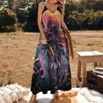 thumbnail image 2 of Octopus in The Mysterious Ocean Sleeveless Dress Woman Fashion Long Dresses Women's Summer Suit Dress Summer 2025 Women, 2 of 7