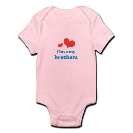 

CafePress - I Love My Brothers Infant Bodysuit - Baby Light Bodysuit