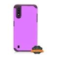 thumbnail image 4 of Case for Samsung Galaxy A52 5G Armor Dual Layer 2 in 1 Rubberized Hard Shell Shockproof TPU Hybrid Protection Slim Cover for Galaxy A52 5G by Xcell - Purple, 4 of 7