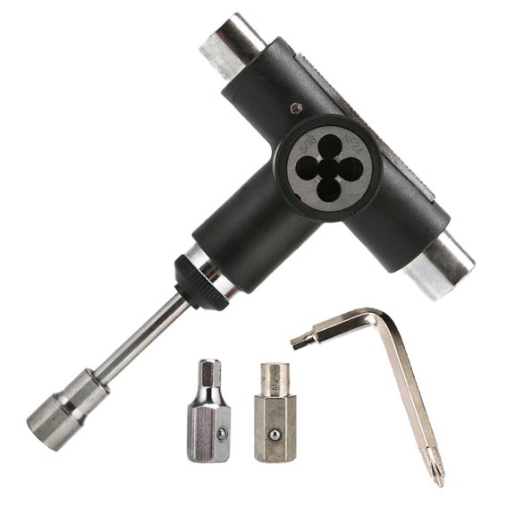 HEATSHAKING Black Skate Tool, Lightweight and for Skateboards, , and Inline Skates