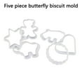 thumbnail image 5 of 6-Piece 3D Cookie Cutter Molds, Reusable Plastic Biscuit Stamp Set for Holiday Baking, Non-Stick Easy-Release Diy Pastry Tools, Fun Family Kitchen Activity, Safe from -76 °F to 446 °F, 6 Molds, 5 of 9