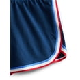 thumbnail image 3 of Wonder Nation Girls Dolphin Shorts with Contrast Stripes, Sizes 4-18 & Plus, 3 of 3