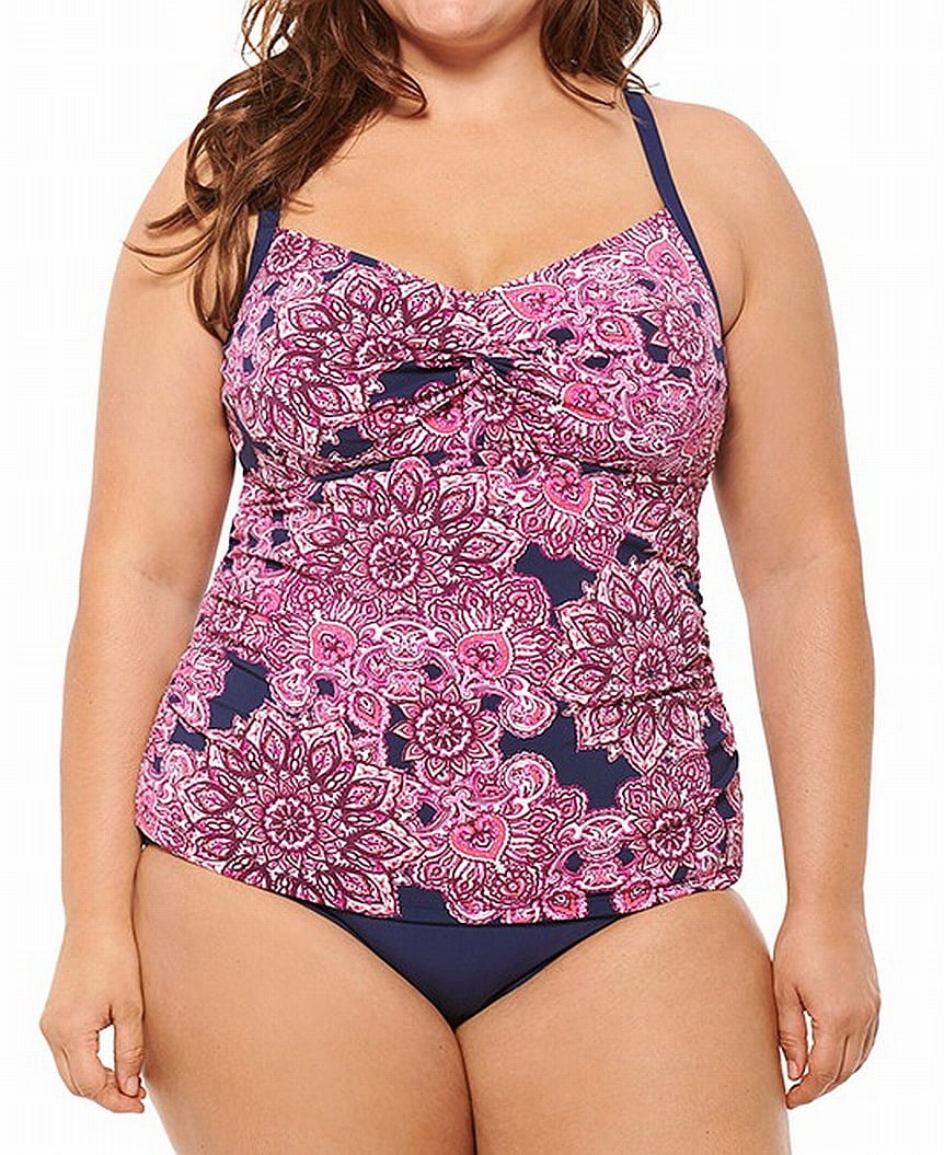 Christina Womens Crossback D-Cup Tankini Swimsuit