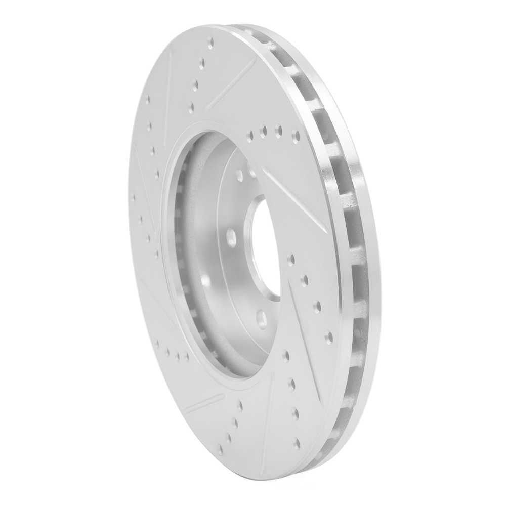 Dynamic Friction Company 631-63048R DFC Brake Rotor - Drilled And Slotted - Silver