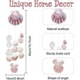 thumbnail image 3 of 2Set DIY Scallop Wind Chimes Kit Natural Seashell Wind Chimes for Outside Shell Wind Chimes Outdoor for Patio Garden Yard Decoration, 3 of 7